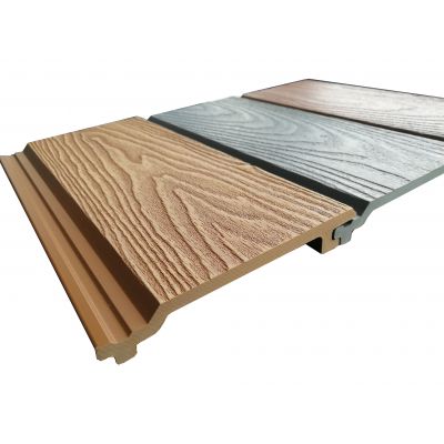 Outdoor PWC wood plastic composite decking flooring, wpc wall panel