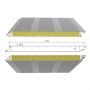 Glasswool sandwich panel for wall
