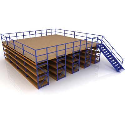 Strong load capacity steel structure platform, durable pallet rack supported mezzanine floor